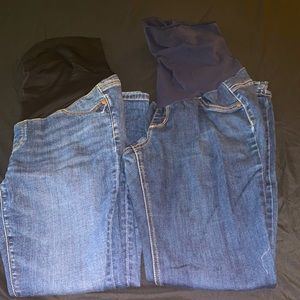 Maternity Jeans, size L, 2 pair for price of 1